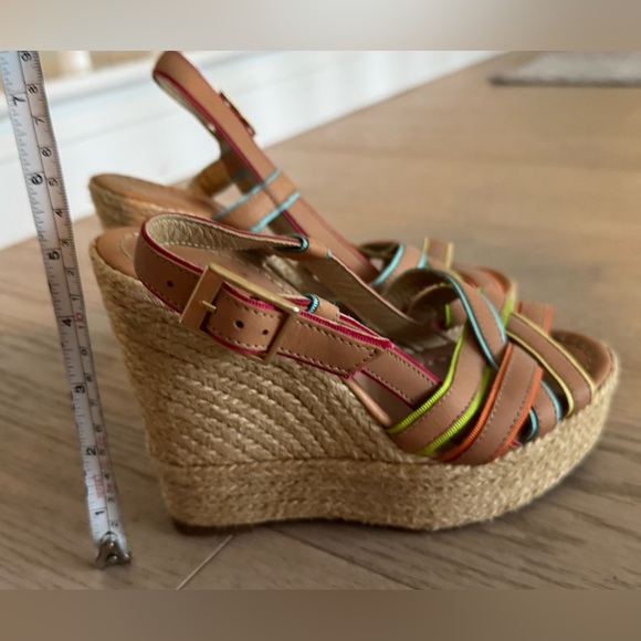 Kate Spade multi color wedge sandals size 6 - Picture 4 of 9